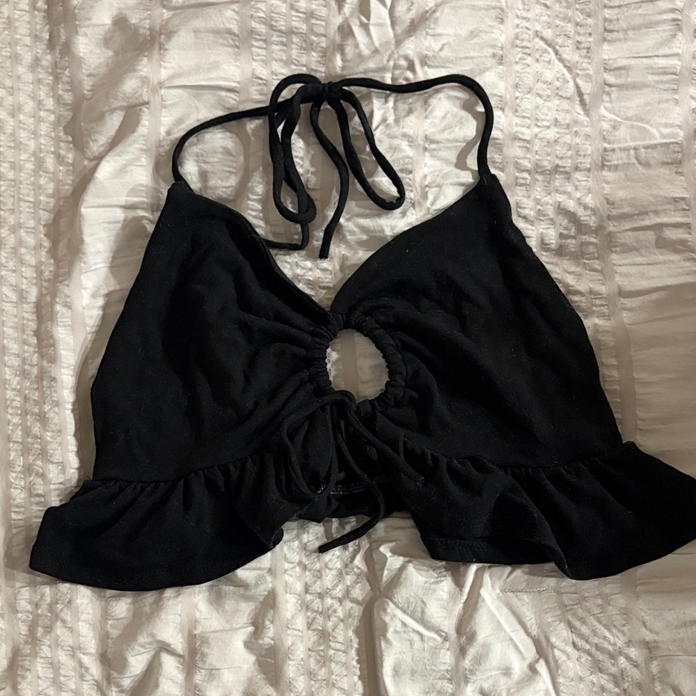 Black Halter Top